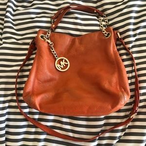 Michael Kors Convertible Orange Satchel